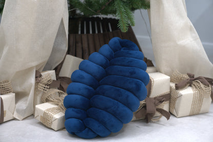 Knotte Woven Plush Knotted Caterpillar Cushion